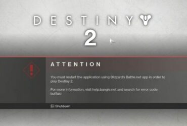 destiny 2 error code buffalo