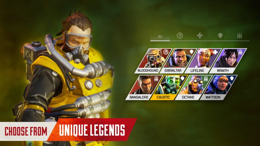 todas las leyendas en apex legends mobile