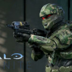 halo infinite character aiming gun