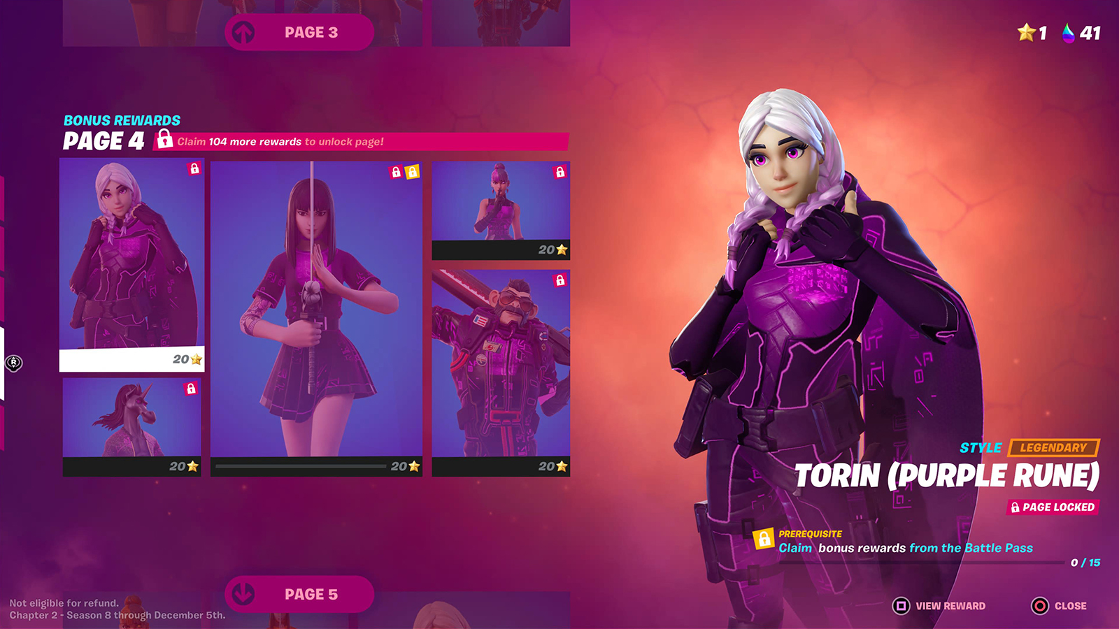 Fortnite Purple Rune Super Style para Torin