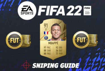 Mbappe FUT card with FIFA 22 logo