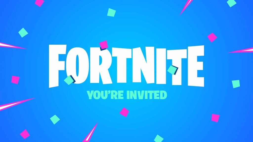 Invitación de cumpleaños de Fortnite