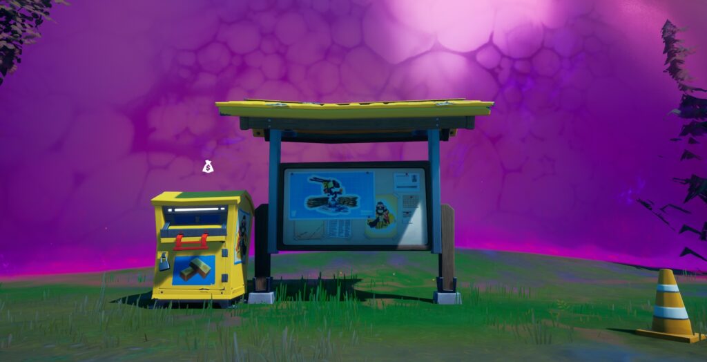 Tablero de donaciones en Fortnite