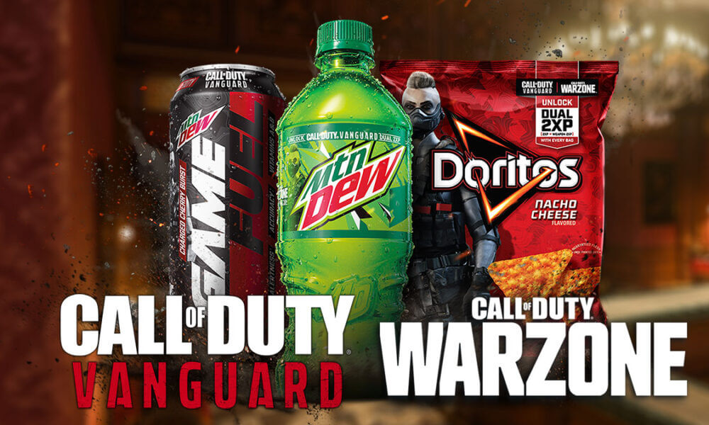 Call of Duty Vanguard Warzone Mtn Dew and Doritos Double XP