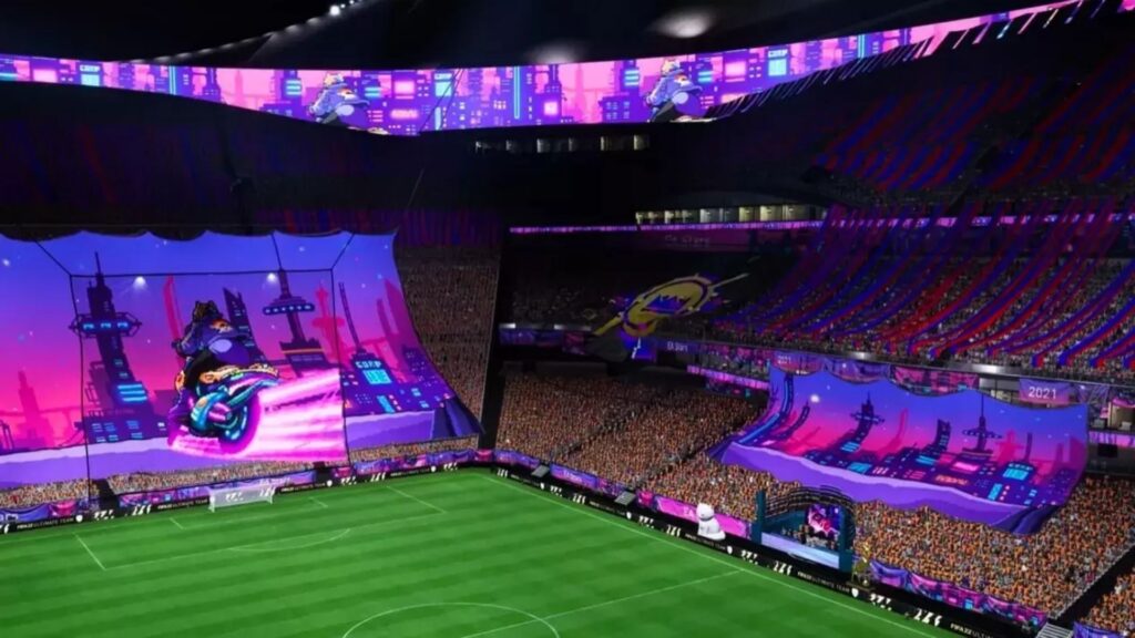 inside of a stadium in fifa 22