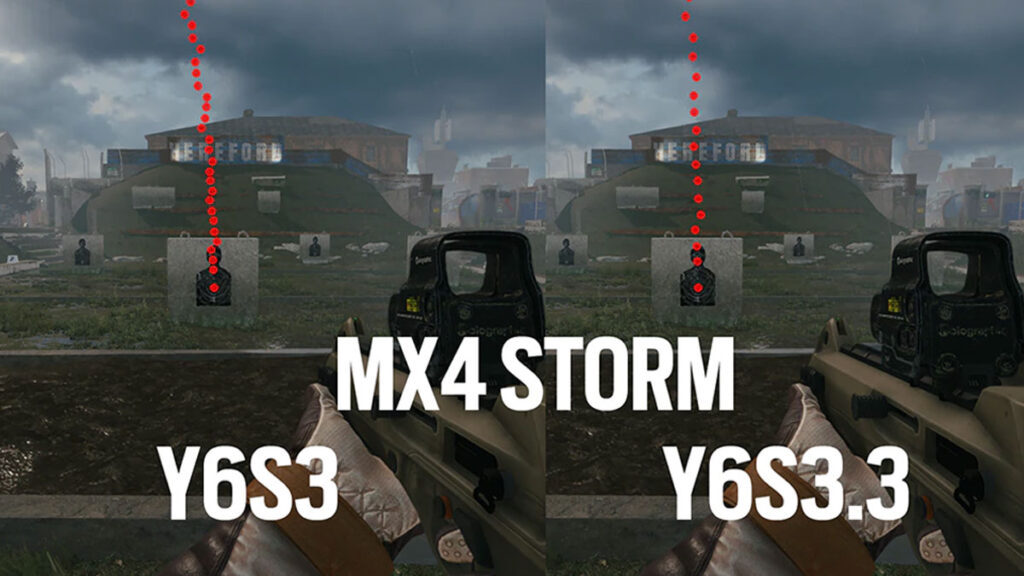 Comparación del nerf del retroceso de la tormenta de Rainbow Six Siege Mx4