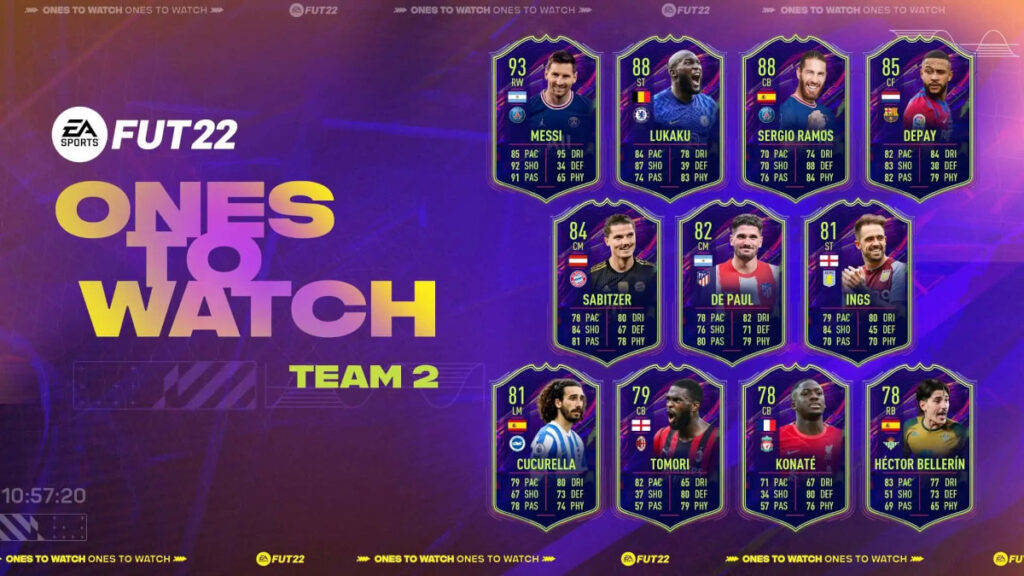 Ones to Watch Team 2 FIFA 22