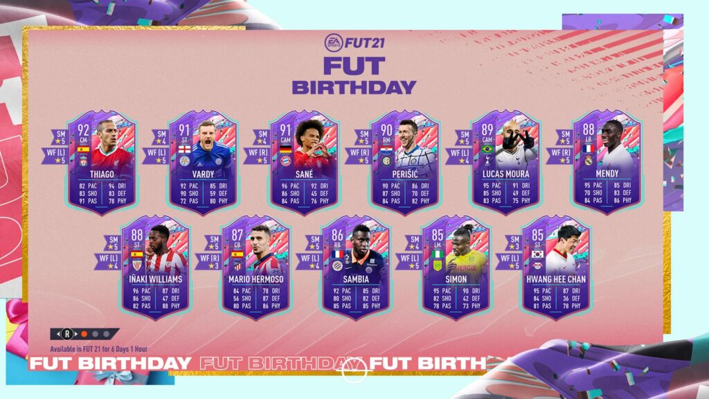 Cumpleaños de FUT en FIFA 21