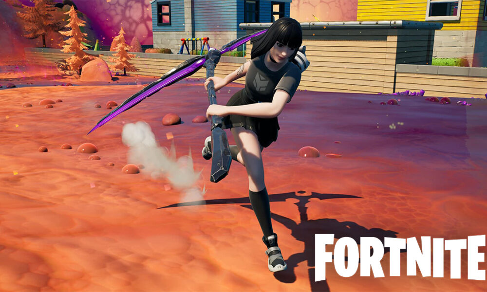 sideways scythe in Fortnite