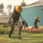 The Haunting COD Zombies with pumpkins on their heads