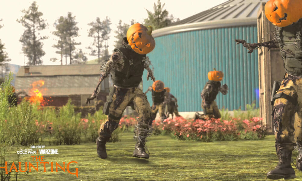 The Haunting COD Zombies with pumpkins on their heads