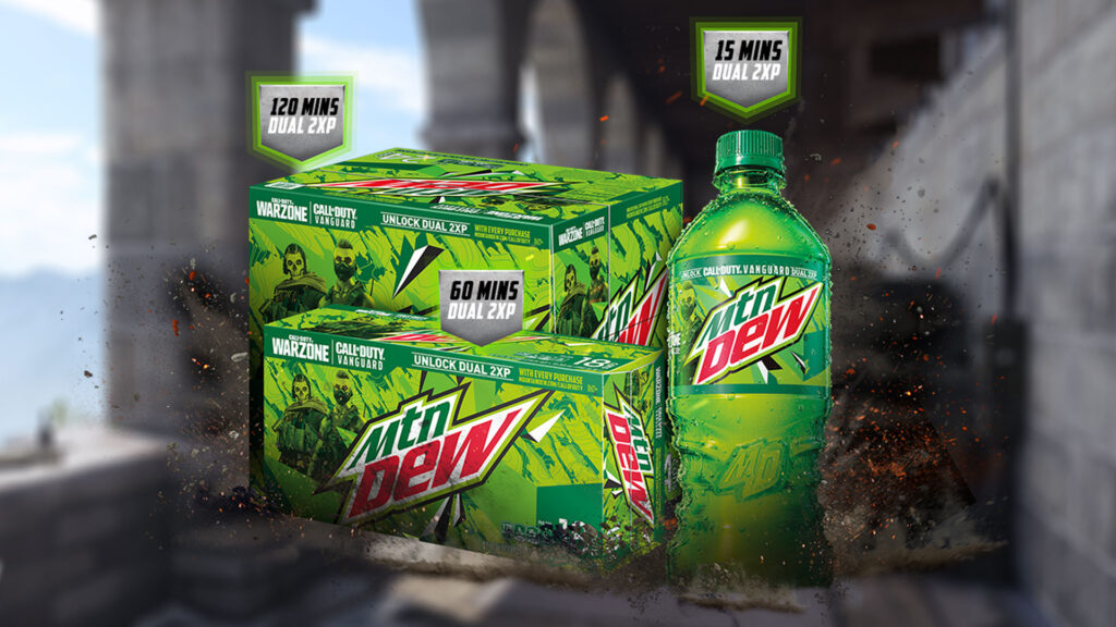 Call of Duty Vanguard y Warzone Mountain Dew doble XP