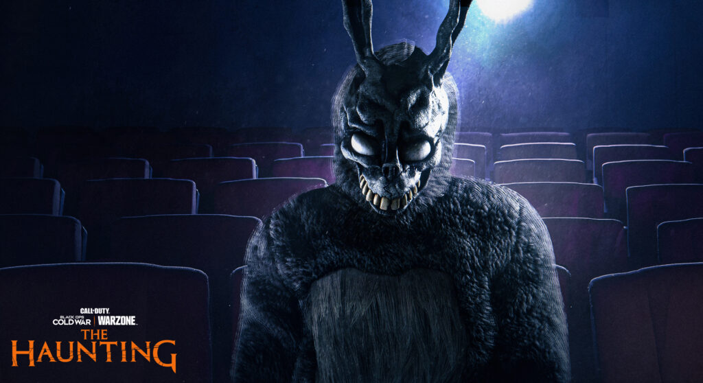 La piel de Frank The Rabbit Donnie Darko en warzone y Black Ops Cold War