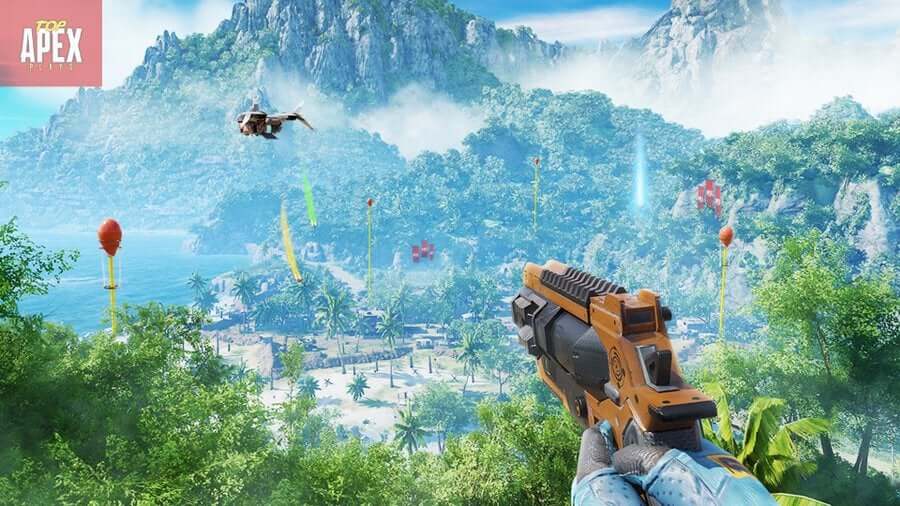 Mapa de isla tropical en Apex Legends