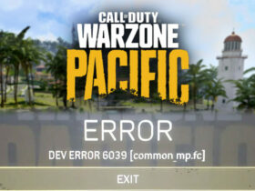 Warzone Pacific dev error 6039