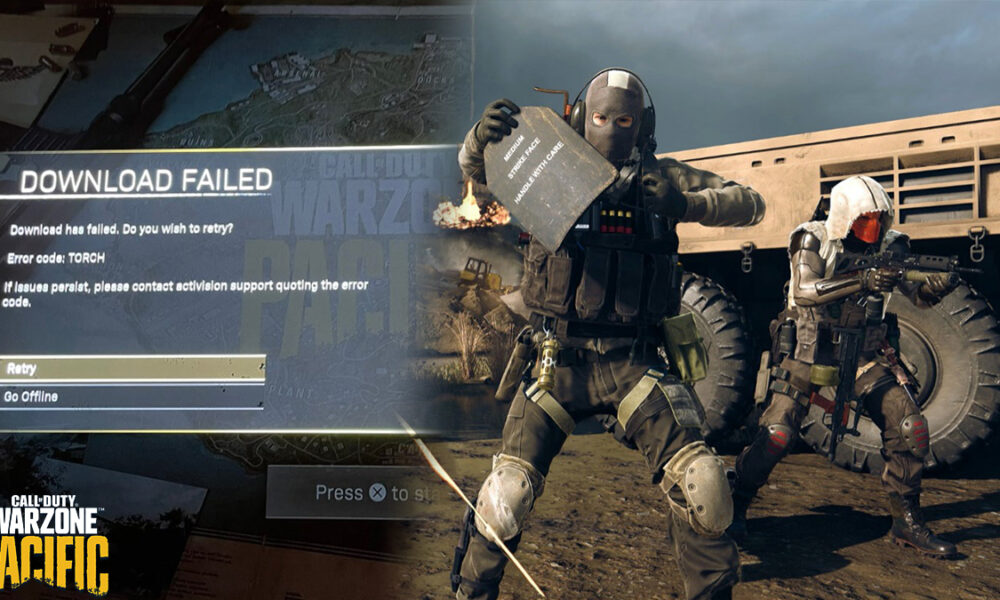 Warzone's Code Torch error and players aiming down sights