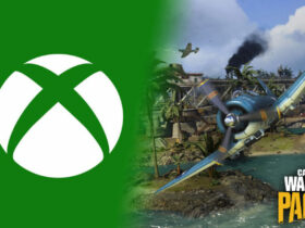 Plane flying on Warzone Pacific and Xbox Logo