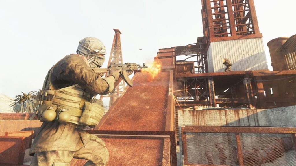 Jugadores de Modern Warfare 2 luchando en Rust