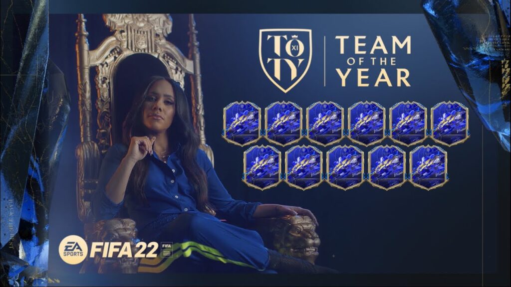 Diseño de tarjeta TOTY FIFA 22