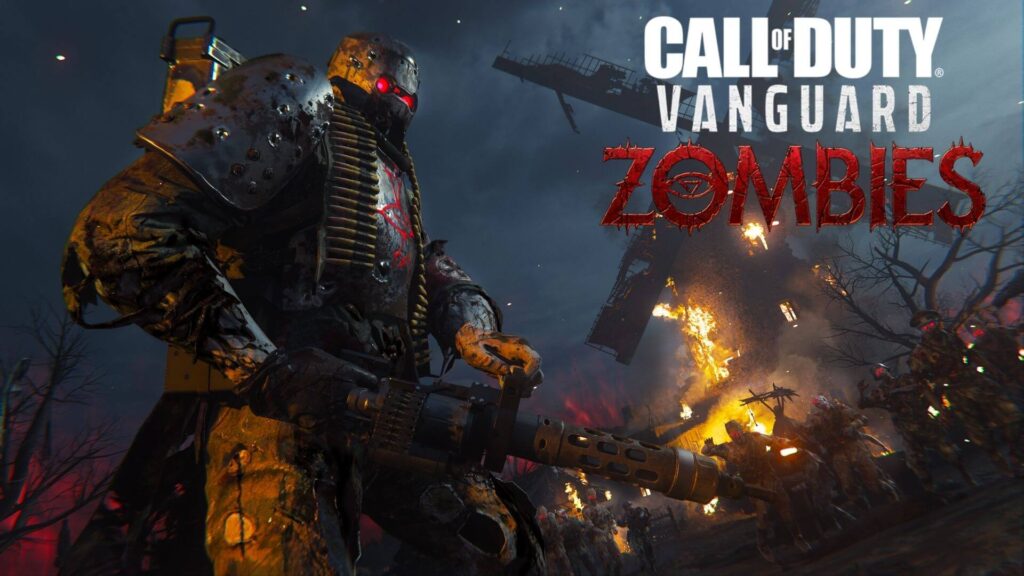 Operador de Vanguard con lanzallamas en modo Zombis