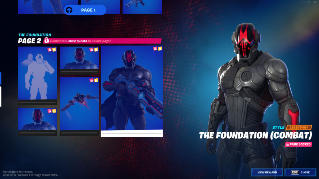 La Fundación Fortnite recompensas página 2