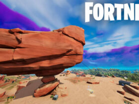 Impsosible Rock Formation in Fortnite