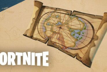 Nathan Drake's treasure map in fortnite