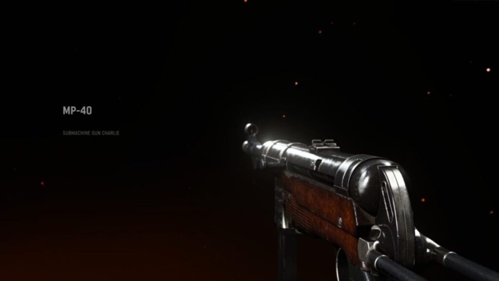 pistola mp-40 en cod vanguard