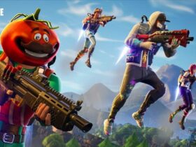 Tomatohead and Fortnite characters using Jetpacks