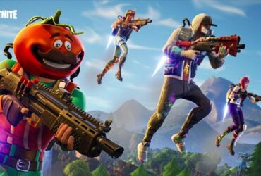 Tomatohead and Fortnite characters using Jetpacks