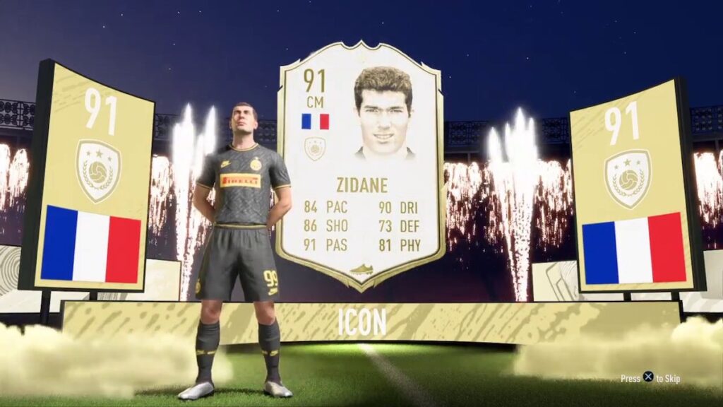 Ícono base de Zidane SBC FIFA 22