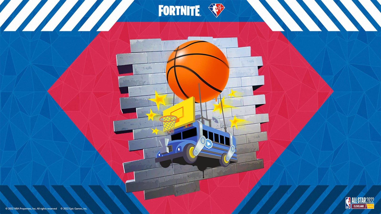 El spray High Hoops en Fortnite NBA 75 All-Star Quests