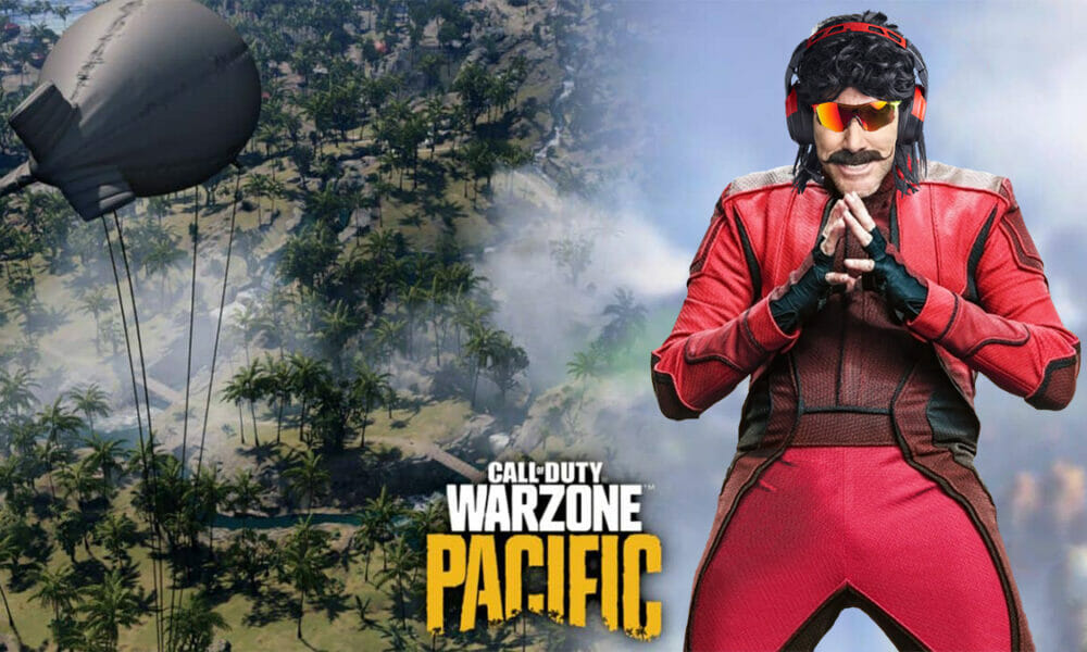 Dr Disrespect and Warzone Pacific Redeploy Balloons