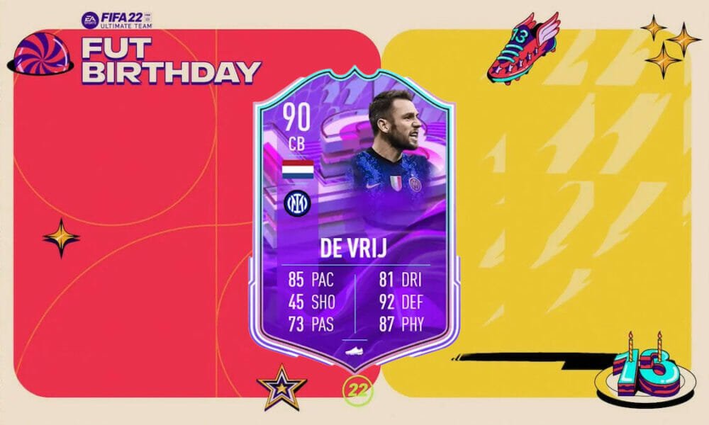 Stefan De Vrij FUT Birthday SBC FIFA 22