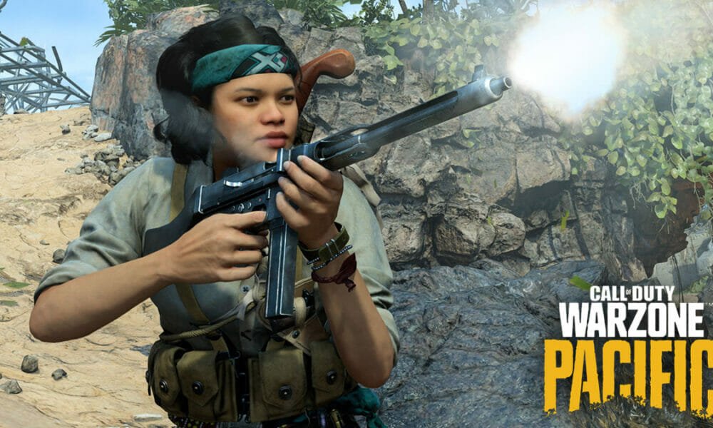Player using Cooper Carbine in Warzone Pacific