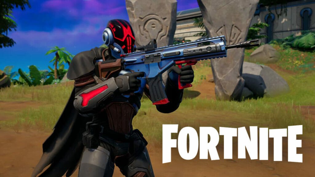 Fundación usando el MK-Seven en Fortntite