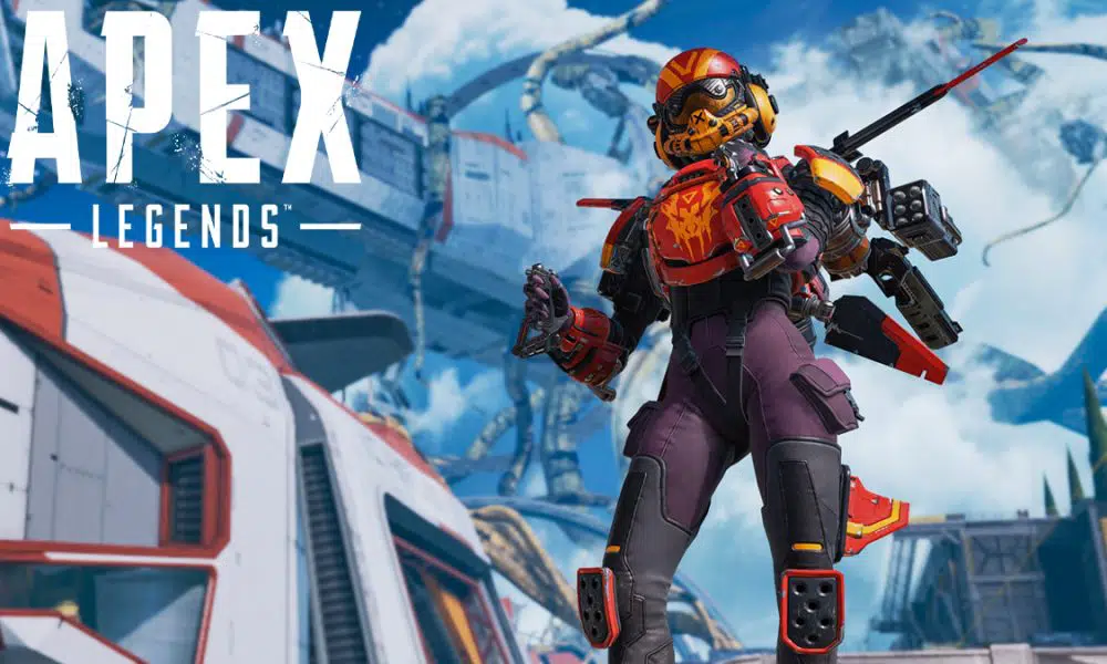 Apex Legends Valkyrie wearing helmet