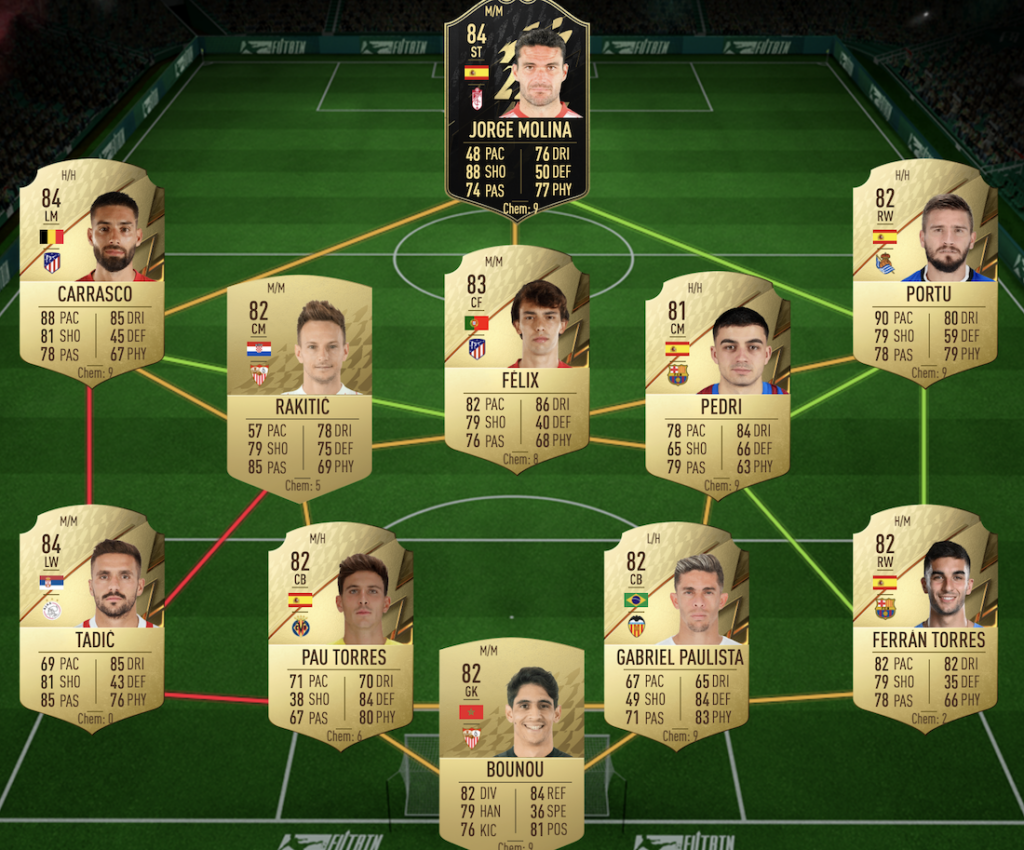 Bélgica SBC solución FIFA 22