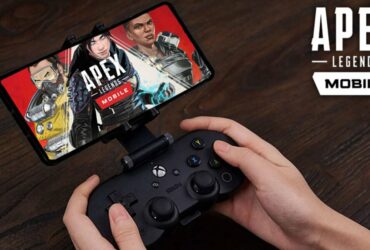 Apex Legends player using mobile controller