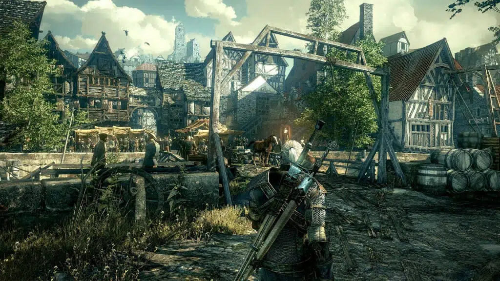 Geralt en Witcher 3: Caza salvaje