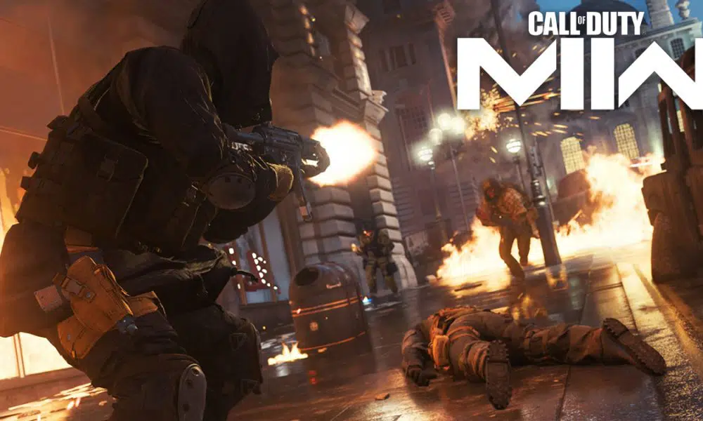 Players fighting in Modern Warfare's Picadilly map