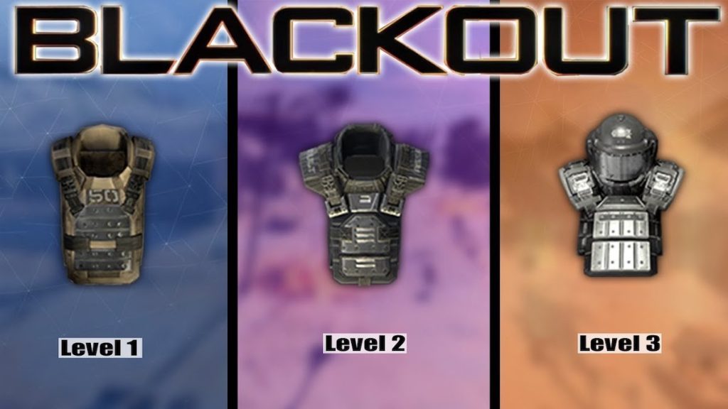 Niveles de armadura corporal Blackout