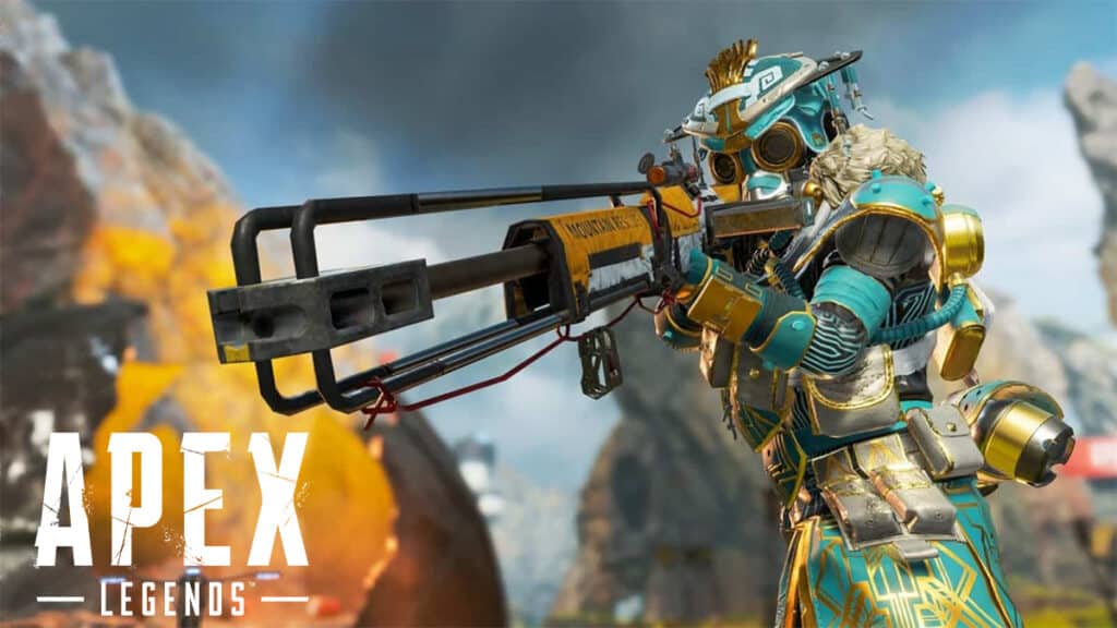 Bloodhound con rifle Kraber en Apex Legends