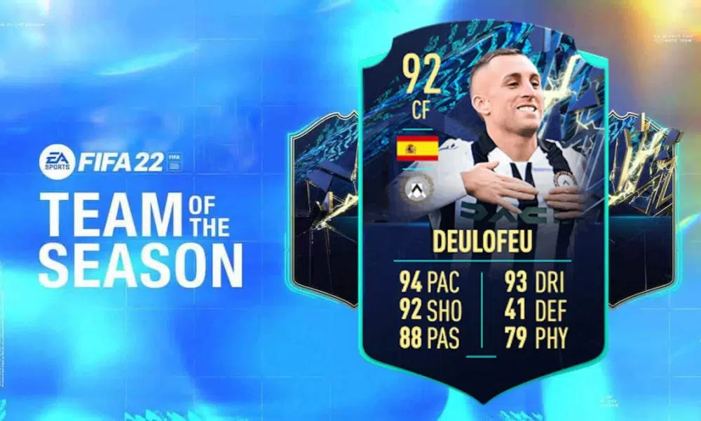 FIFA 22 Deulofeu TOTS SBC