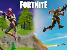 Fortnite characters jumping