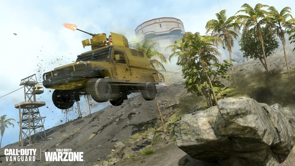 SUV blindado dorado Warzone Season 4