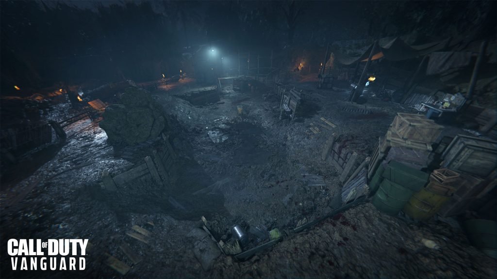 Área de excavación en el mapa de Vanguard Zombies Shi No Numa