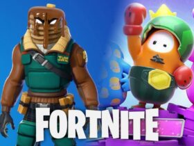 Fortnite major mancake skin and fall guys characters