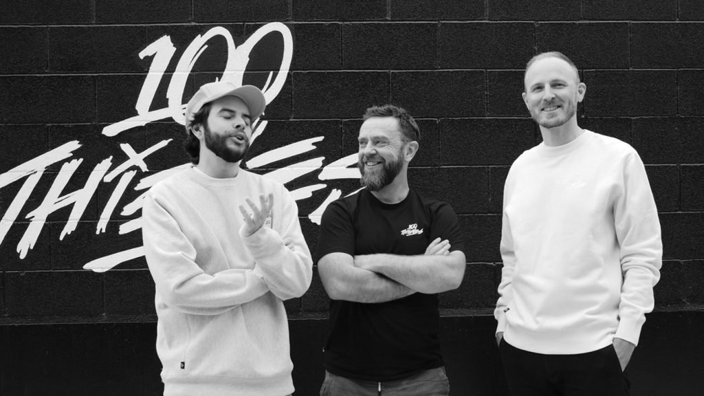 Los desarrolladores de 100 Thieves Project X Nadeshot, John Robinson y Pete Hawley 