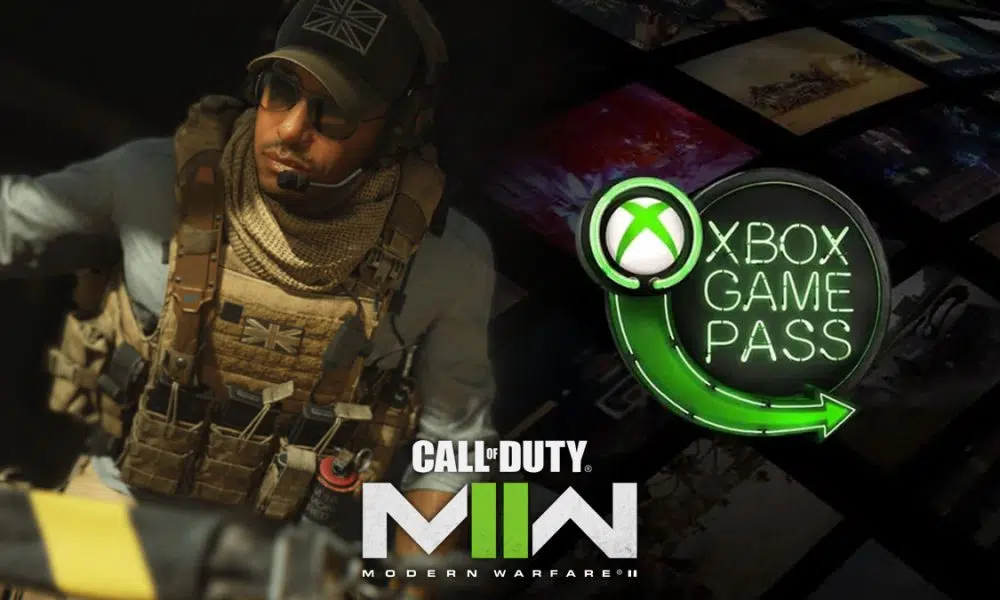 Gaz in Modern Warfare 2 and Xbox Game Pass logo